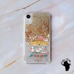 iPhone16e 対応 グリッターケース かわいい しゃむねこ