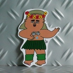 #643 中サイズステッカー『フラダンサー』