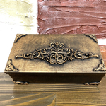 小型ジュエリーボックス   リング差込み付き