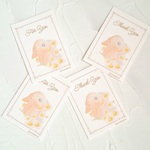 「垂れ耳うさぎ＆カモミール」メッセージカード2枚