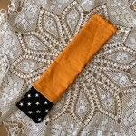 ドラムスティック·リコーダーケース‪☆ミックス系‪☆オレンジ＆スターキルト