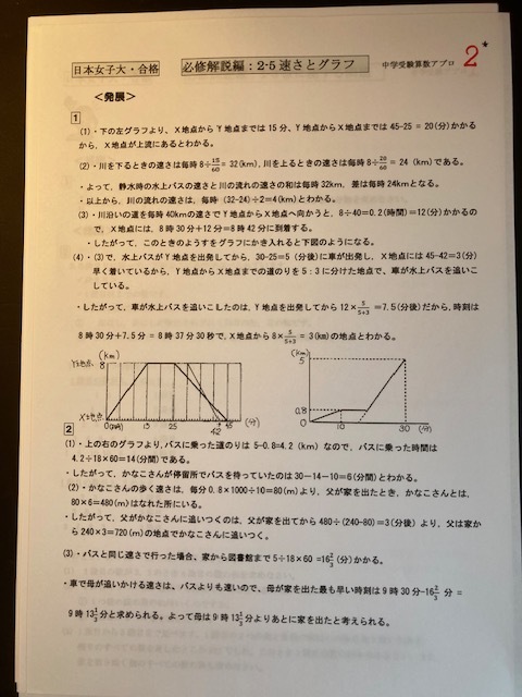日本女子大学附属中学校2026年合格必勝プリント・フルセット