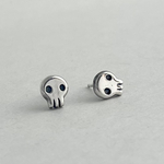 ドクロ　ピアス　シルバー925