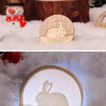 25mm 雪兎 シーリングスタンプ ヘッド ウサギ