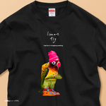 「I CAN'T FLY」 コットンTシャツ/送料無料