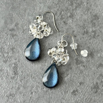 【 new ! 】larme. / フックピアス オリジナルカボション オリジナルパーツ イヤリング交換無料 揺れるピアス 小ぶり