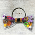 ハロウィン☆透明ビッグリボン ヘアゴム