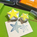 消しゴムはんこ　ヒトデ2個セット