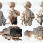 【6月受注販売品】デザインペーパー　CUTE BOY ANTIQUE CS コラージュシート