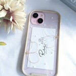 大きなワイヤーフラワーのスマホケース