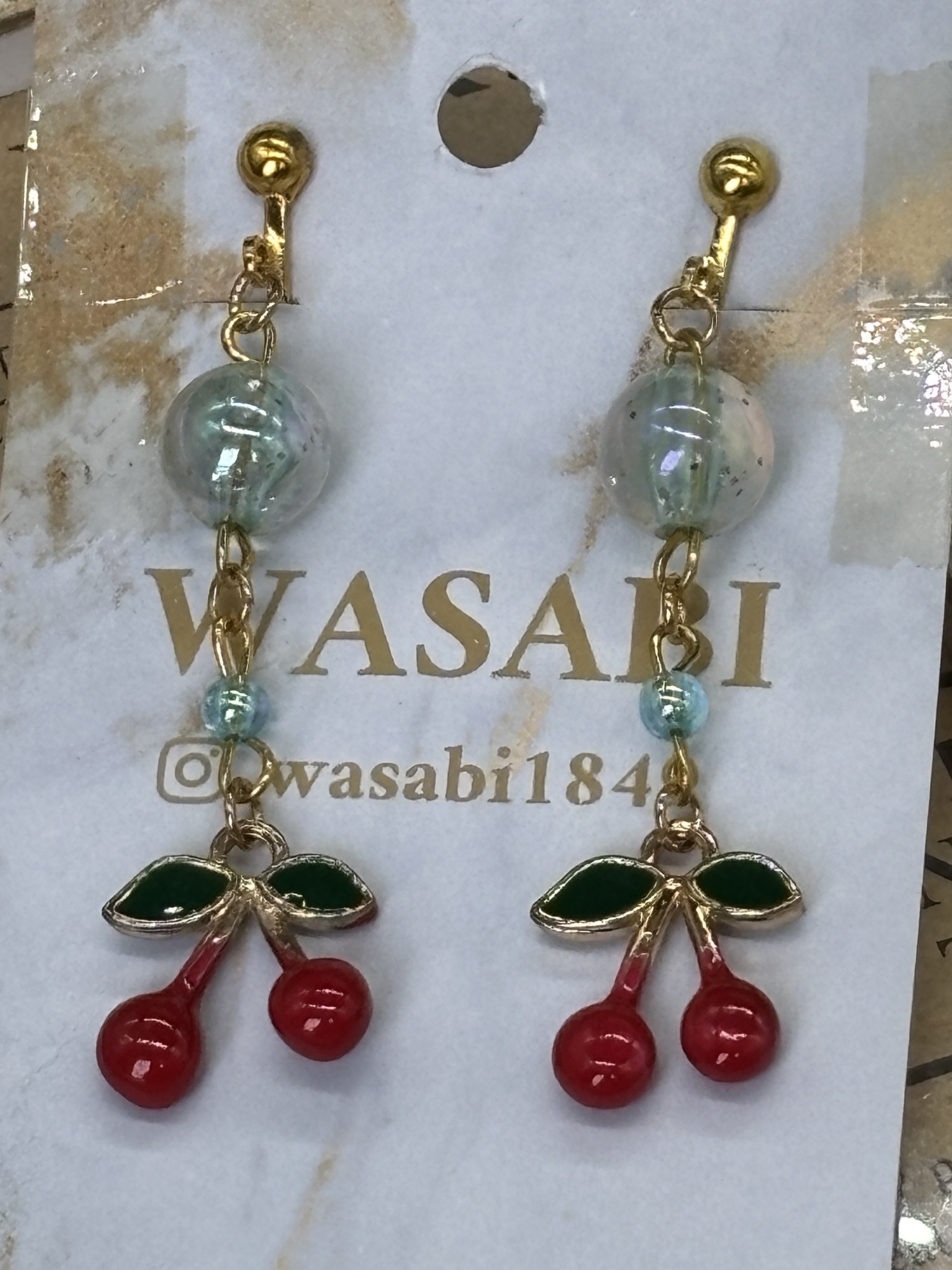 WASABI チェリーのイヤリング - wa6sabi | minne byGMOペパボ 国内最大 