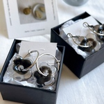 〈new〉foop pierce/earring/フープ/ブラック