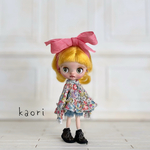 プチブライス　リバティシャツ&デニム短パン3点セット　ハンドメイド　服