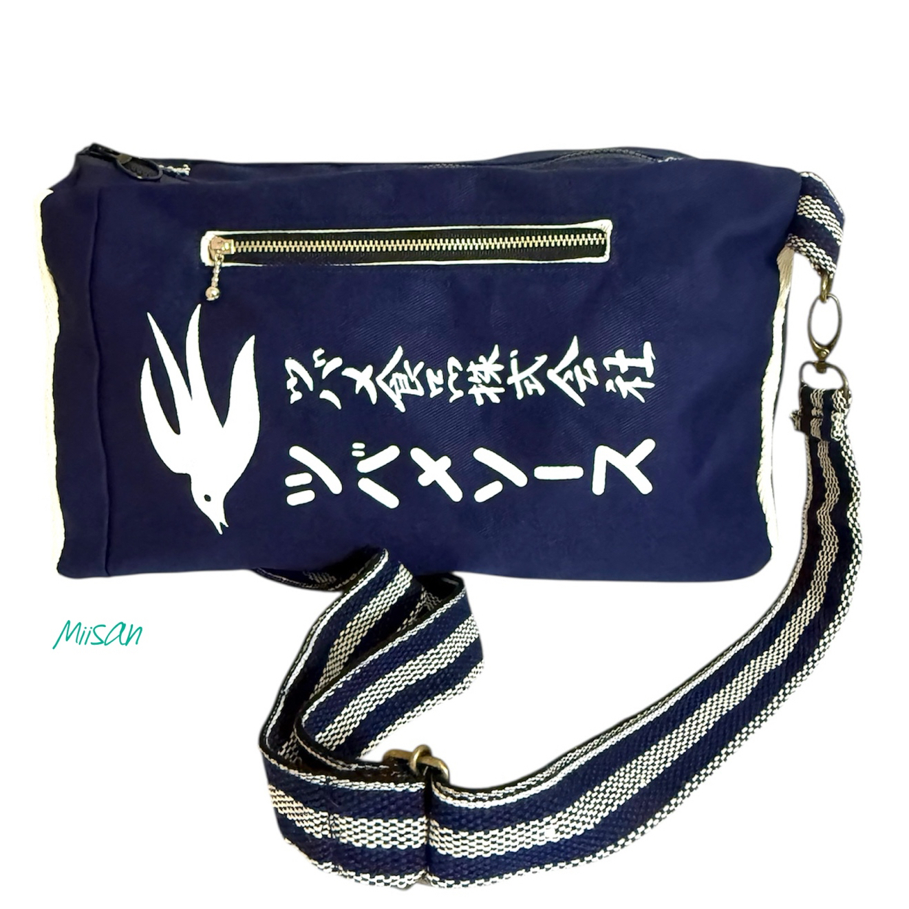 プ*ー様 古布　前掛けリメイク　ショルダーバッグ　一富士二鷹三茄子　ハンドメイド 古布 前掛けリメイク ショルダーバッグ 一富士二鷹三茄子