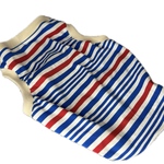 完成品 ●タンクトップ（保冷剤&ポケット付）●２Lサイズ●ブルーストライプ●アメコカ●アメリカンコッカースパニエル
