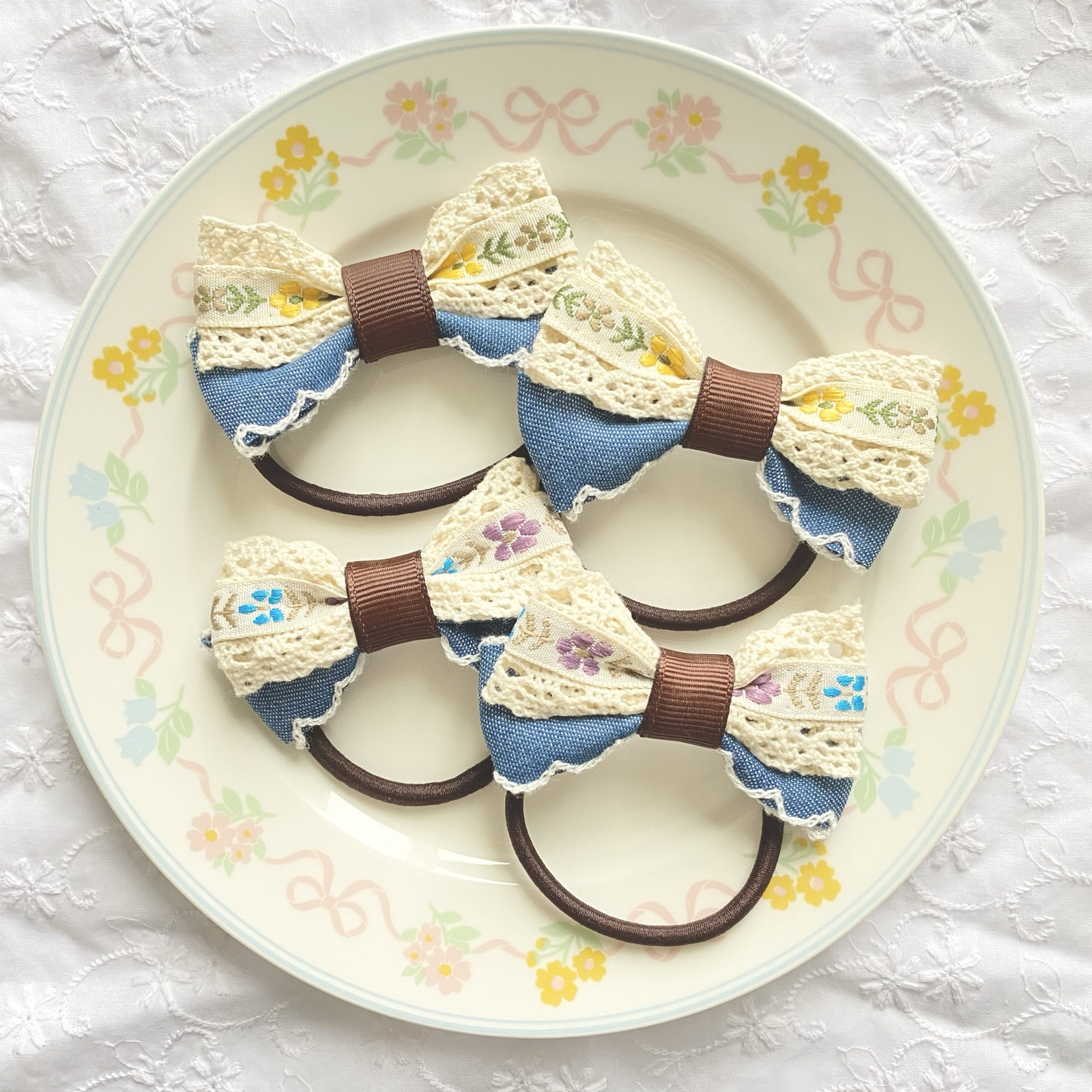 デニムリボン - ヘアアクセサリーの人気通販 | minne byGMOペパボ 国内