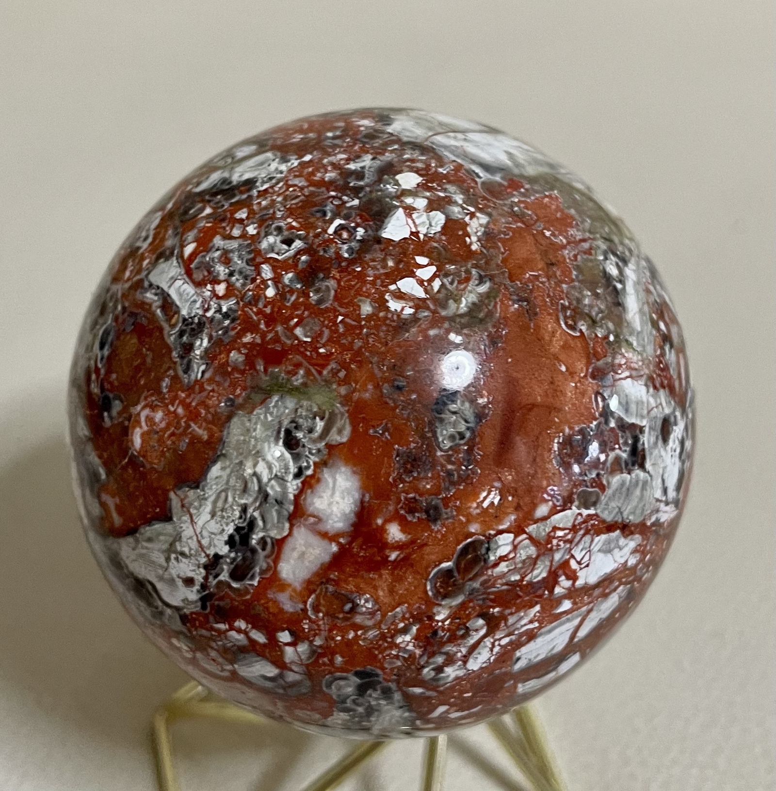 2088g 直径11cm!! アラゴナイト スフィア 2088g 直径11cm