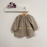 リネン　キッズスモック　100cm 生成り