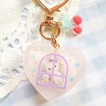 うさぎちゃんのハートのおうちシャカシャカキーホルダー