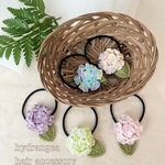 hydrangea 紫陽花　hair accessory ꕤ  ヘアゴム　ヘアアクセサリー　花　髪ゴム　かわいい　レース編み