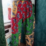 アフリカ布 ペグパンツ（ハンドメイド）