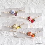 刺繍のブレスレット《フルーツ》