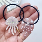 ⋆⸜ɴᴇᴡ⸝⋆キッズ レジン sea collection クラゲ JerryFish ヘアゴム 2本セット clear white
