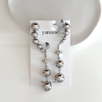 【 orion 】アシンメトリー 大ぶり 個性的シルバーピアス/イヤリング