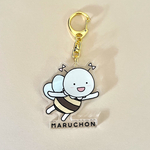 まるちょん(ぶんぶんミツバチ)アクリルキーホルダー