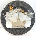 お色変更可能♡胡蝶蘭の髪飾り　結婚式　前撮り　成人式　卒業式　白無垢　和装　振袖　袴　ドライフラワー　プリザーブドフラワー　かすみそう　あじさい　水引き　和玉　金箔　チュール　リボン