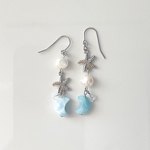 【30%off】『人魚の月宝石』三日月ラリマーのピアスorイヤリング