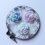 お花ヘアゴム/ブローチ 薔薇 ドリーム 13-25