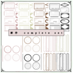 《　新作complete set     》　コラージュシート　コラージュ素材