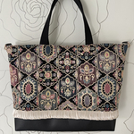 インド刺繍生地　2wayトートバッグ