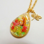 紅葉 のネックレスNo.1 ：トンボ付