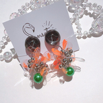 hirahira Orange/オレンジ/ピアス イヤリング