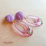 Sparkling Star Drop Earrings ピアス・イヤリング【ライラック】