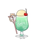 しゅみねこ 喫茶シリーズ（クリームソーダ)