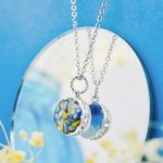 【夏限定】太陽と海/マリンボーダー：リバーシブルペンダント【受注製作】 