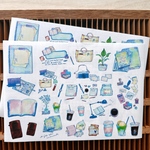 ちょきちょき切って使う薄和紙シール《stationery》