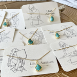 💛半額SALE💛ターコイズのベゼルネックレス