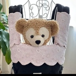 mさま専用☆マーガレット☆ピンク☆よだれカバー&首回りカバー＆胸元カバー＆リボン付き☆もくもくデザイン☆上品　華やか