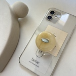 on（butter＆magnet silver）／スマホグリップ／iPhone17シリーズ対応