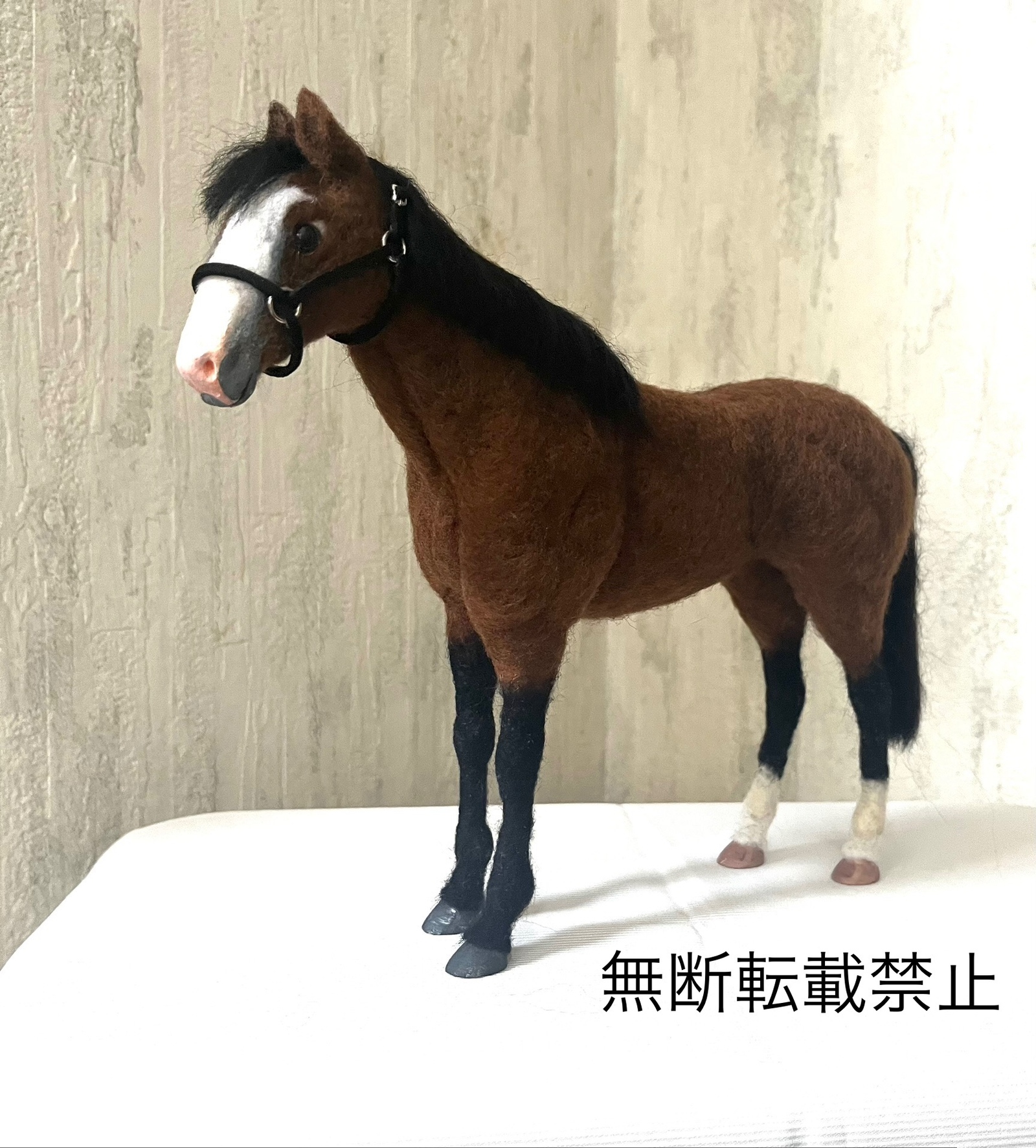 【サラブレッドコレクション キーストン】羊毛フェルト馬 オブジェ 馬 名馬 サラブレッドコレクション キーストン】羊毛フェルト馬 - RAM