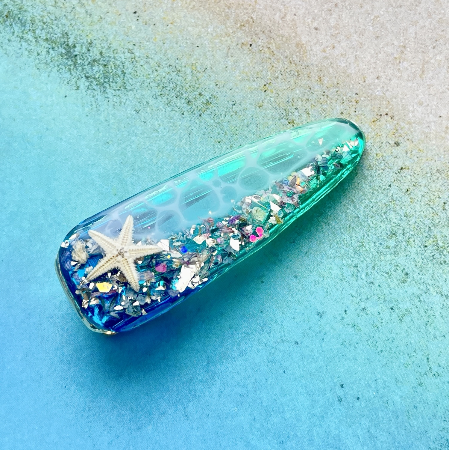 ハート型ピルケース レジン海塗り - syumika レジン＆アクセサリー