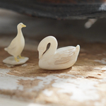 ミニチュア白鳥（大）　ディスプレイ　撮影小物、ドールハウスなどに　