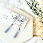 銀霜の花 ピアス/イヤリング