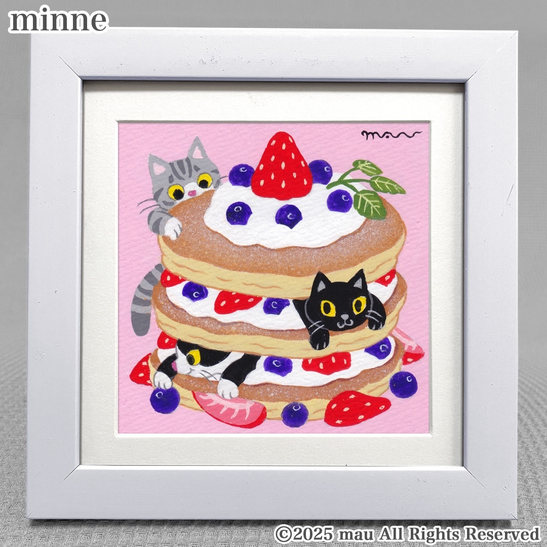 オーダー絵画「小鳥ブレーメン リアル版 A4サイズ」鳥/イラスト/絵画