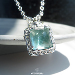 モス アクアマリン ネックレス / Moss Aquamarine with 18k Gold Necklace