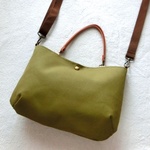 抹茶帆布の2WAYおさんぽバッグ